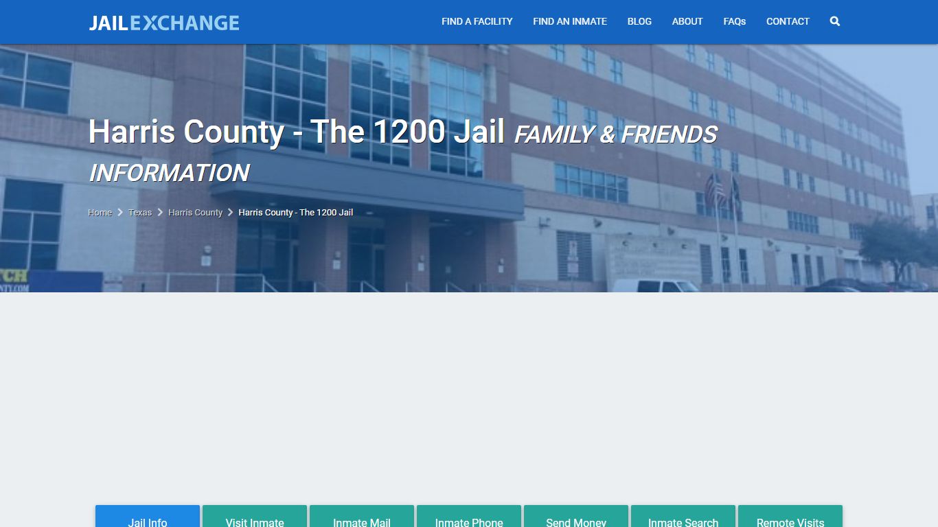 Harris County - The 1200 Jail TX | Booking, Visiting, Calls, Phone